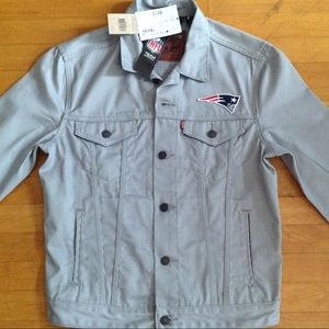 New England Patriots Levi Gray Jean Jacket  Medium
